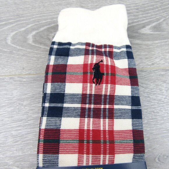 Polo Ralph Lauren Plaid & Bandana Slack Socks Men's Size 6-12.5 (2 PAIRS) NEW - Picture 5 of 13
